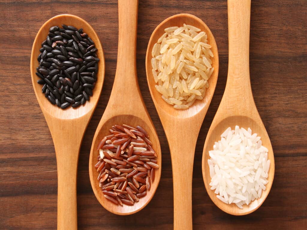 Red vs black vs brown vs white rice Which one is healthier?